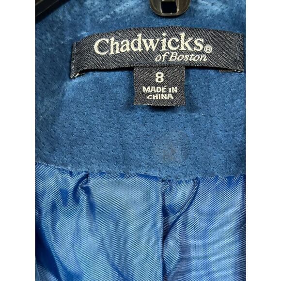 Chadwicks of Boston Jacket Womens 8 Suede Leather Blazer Lined Classic Pockets - Picture 4 of 7